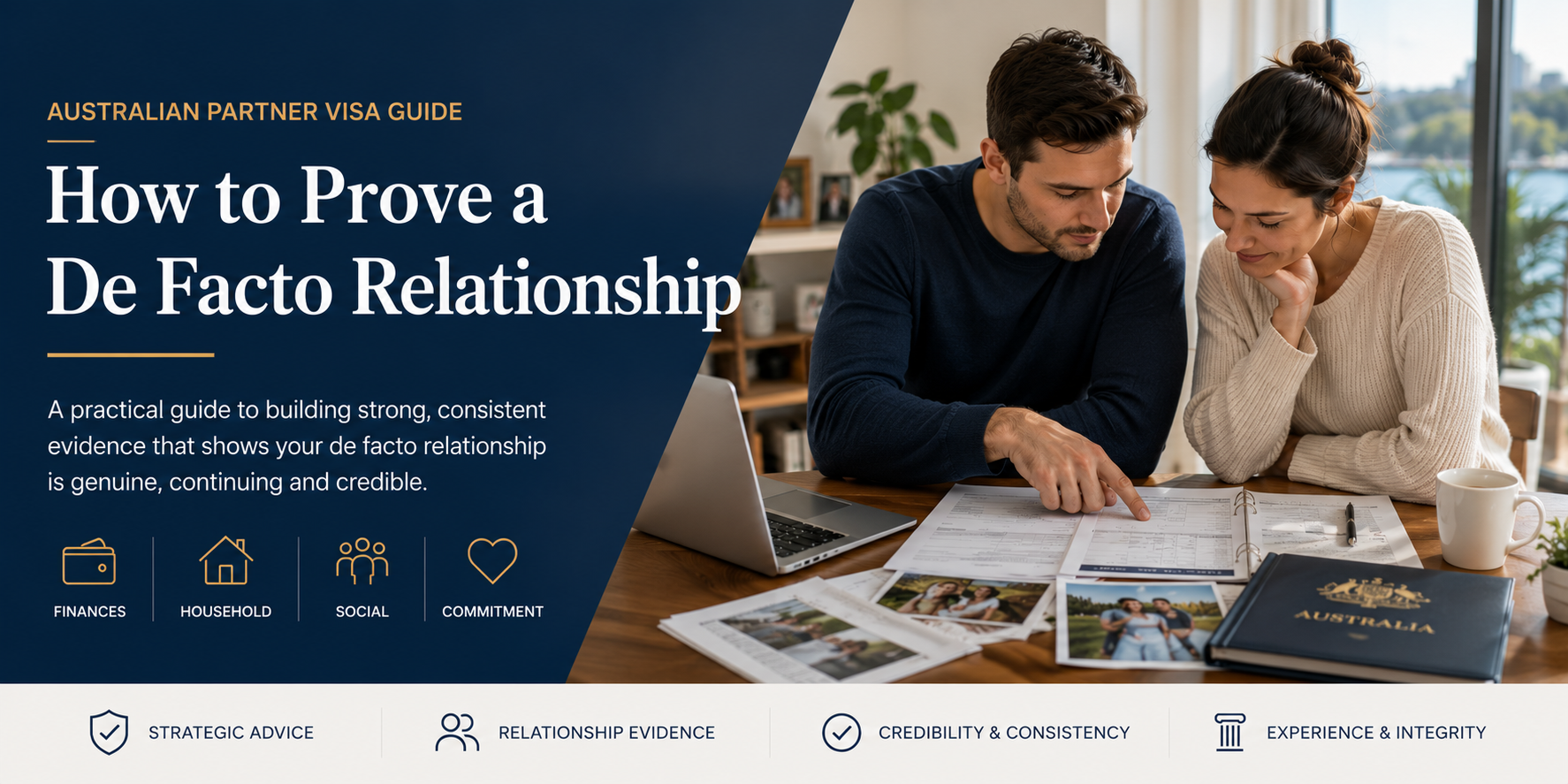 How to prove a de facto relationship for an Australian Partner visa