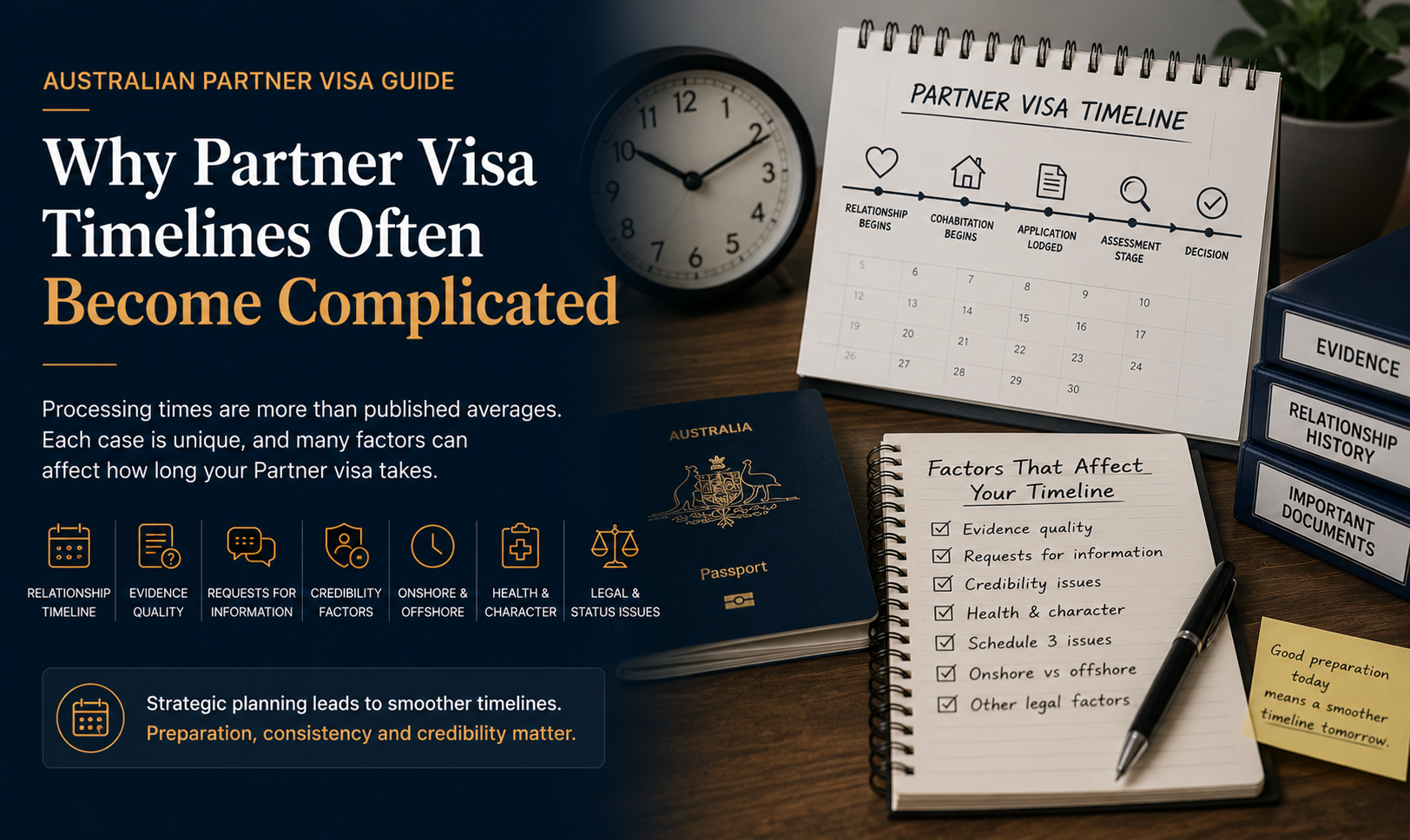 Why Australian Partner visa timelines often become complicated